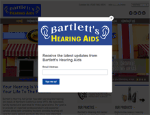 Tablet Screenshot of bartletthearing.com